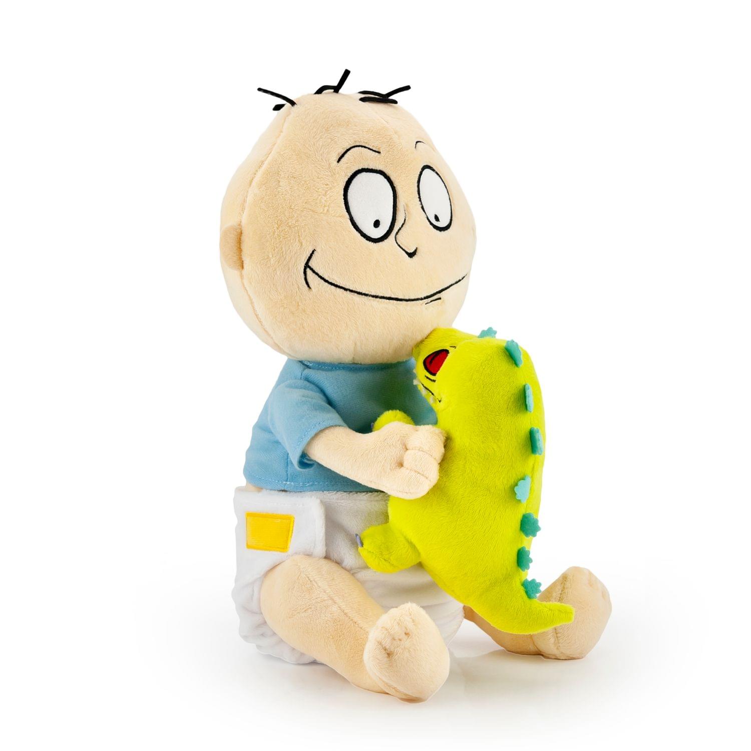 Nickelodeon Rugrats Tommy Pickles and Reptar Stuffed Plush Toy, 12"