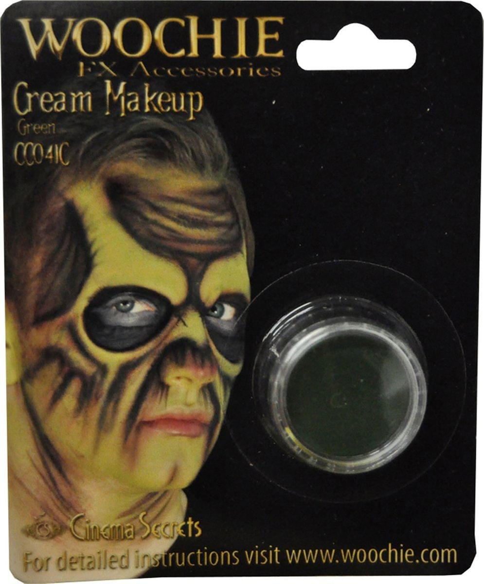 Green Cream Costume Make Up 1/8 oz Carded