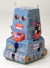 Vintage Style 3.5" Tin Tank Robot