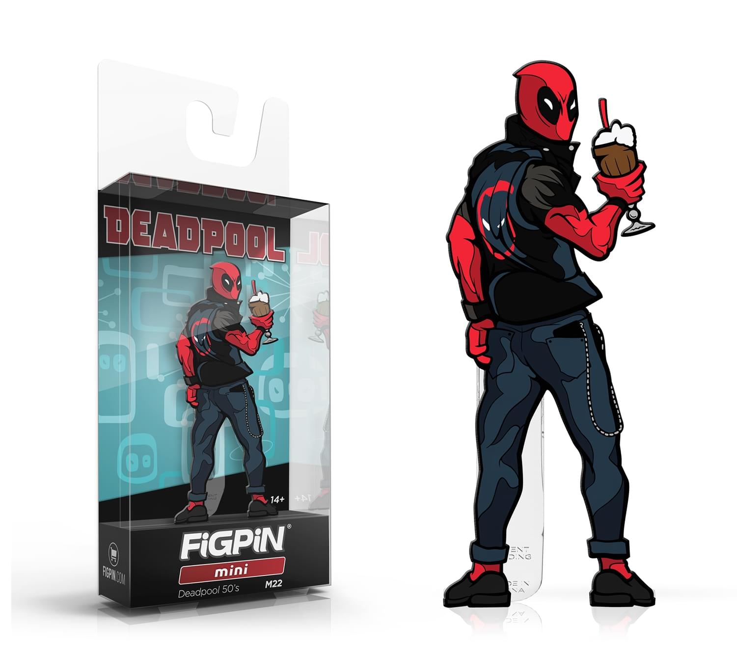 Marvel Enamel FiGPiN Mini | 50s Deadpool #M22