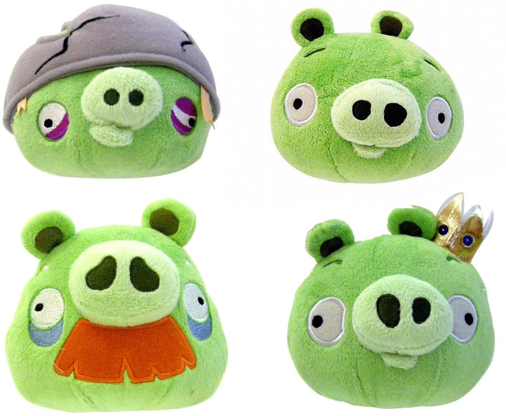 Angry Birds 8" Plush Assortment: Set of 4 Pigs