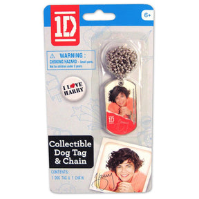 1D One Direction Dog Tag Set Of 5