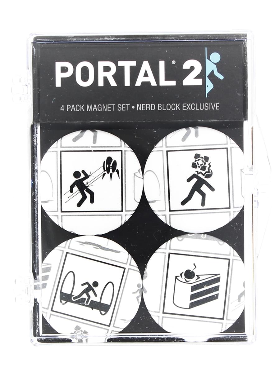 Portal 2 4-Piece Magnet Set