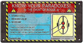 Portal Paradox Tin Wall Sign