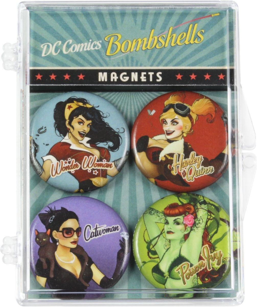 DC Comics Bombshells Magnet 4-Pack