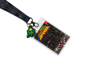Midway Arcade Games Lanyard w/ ID Holder & Charm - Defender