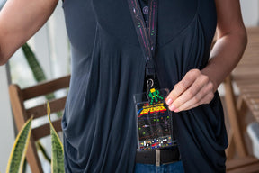 Midway Arcade Games Lanyard w/ ID Holder & Charm - Defender