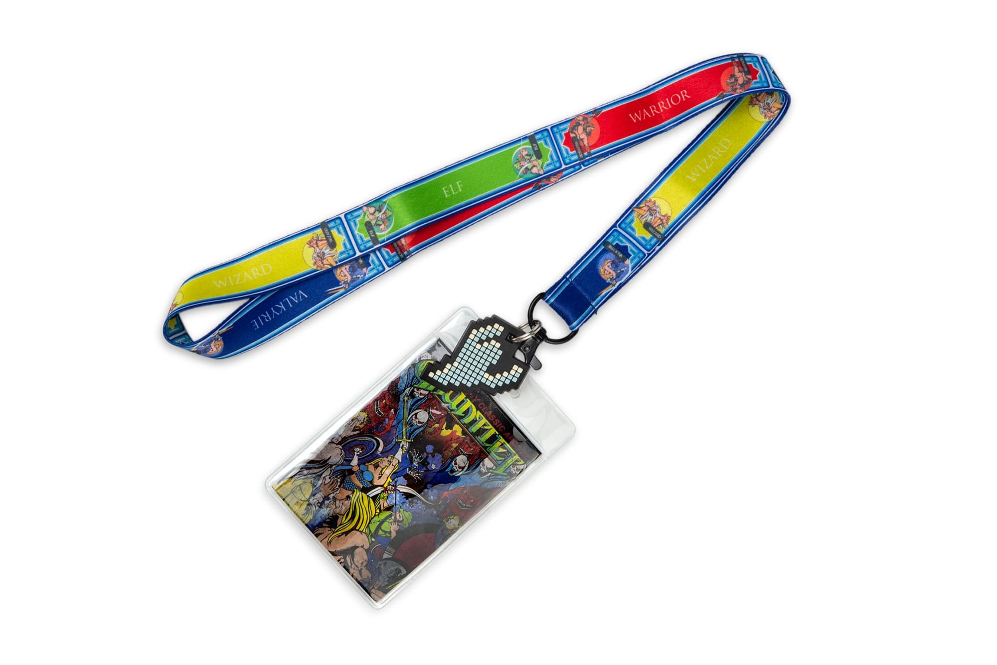 Midway Arcade Games Lanyard w/ ID Holder & Charm - Gauntlet