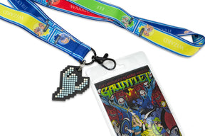 Midway Arcade Games Lanyard w/ ID Holder & Charm - Gauntlet