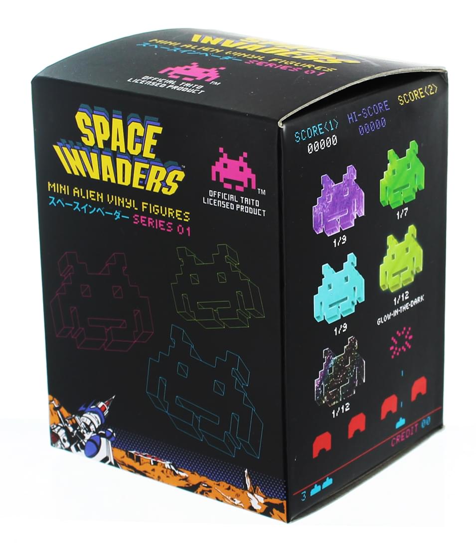 Space Invaders Blind Box Vinyl Mini Figures Lot of 3