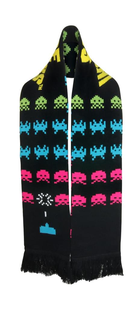 Space Invaders Knit Scarf