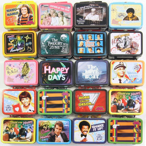 Retro TV Teeny Tin Lunch Box, 3 Random Designs Set