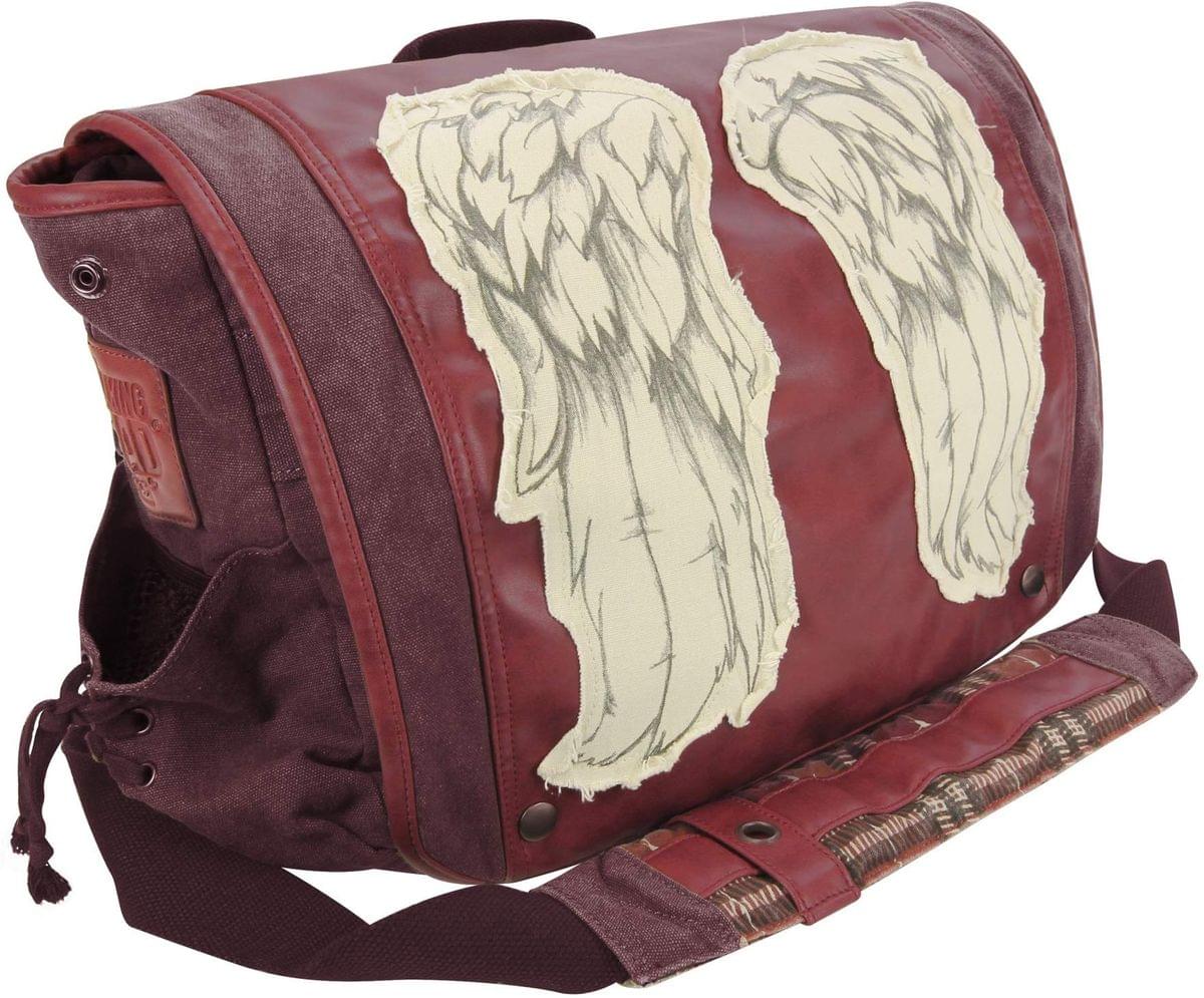 The Walking Dead Daryl Wings 15" Messenger Bag, Dead Red