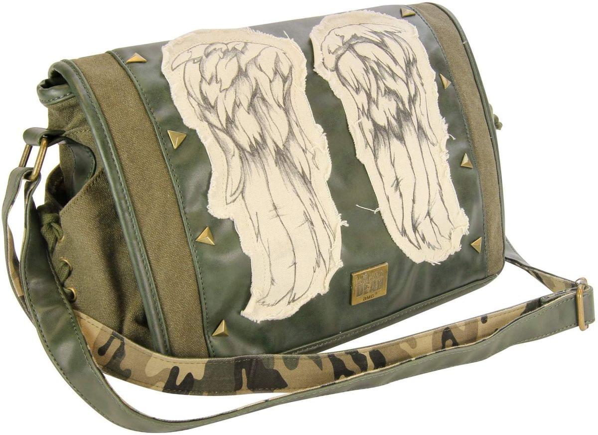 The Walking Dead Daryl Wings Mini Messenger Bag, Fatigue Green