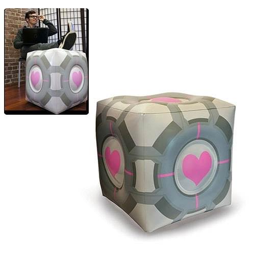 Portal Original Companion Cube Inflatable Ottoman