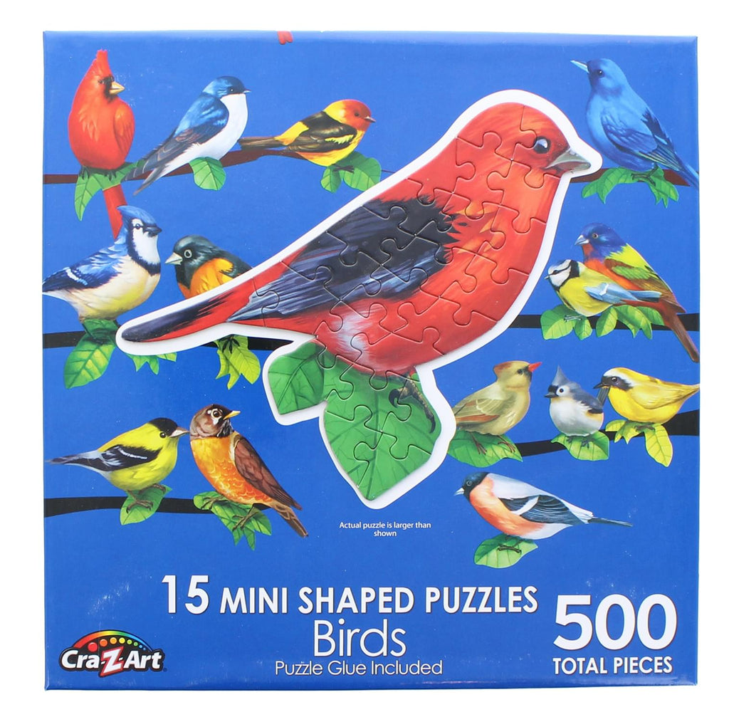Songbirds II | 15 Mini Jigsaw Puzzles | 500 Total Pieces | Free Shippi