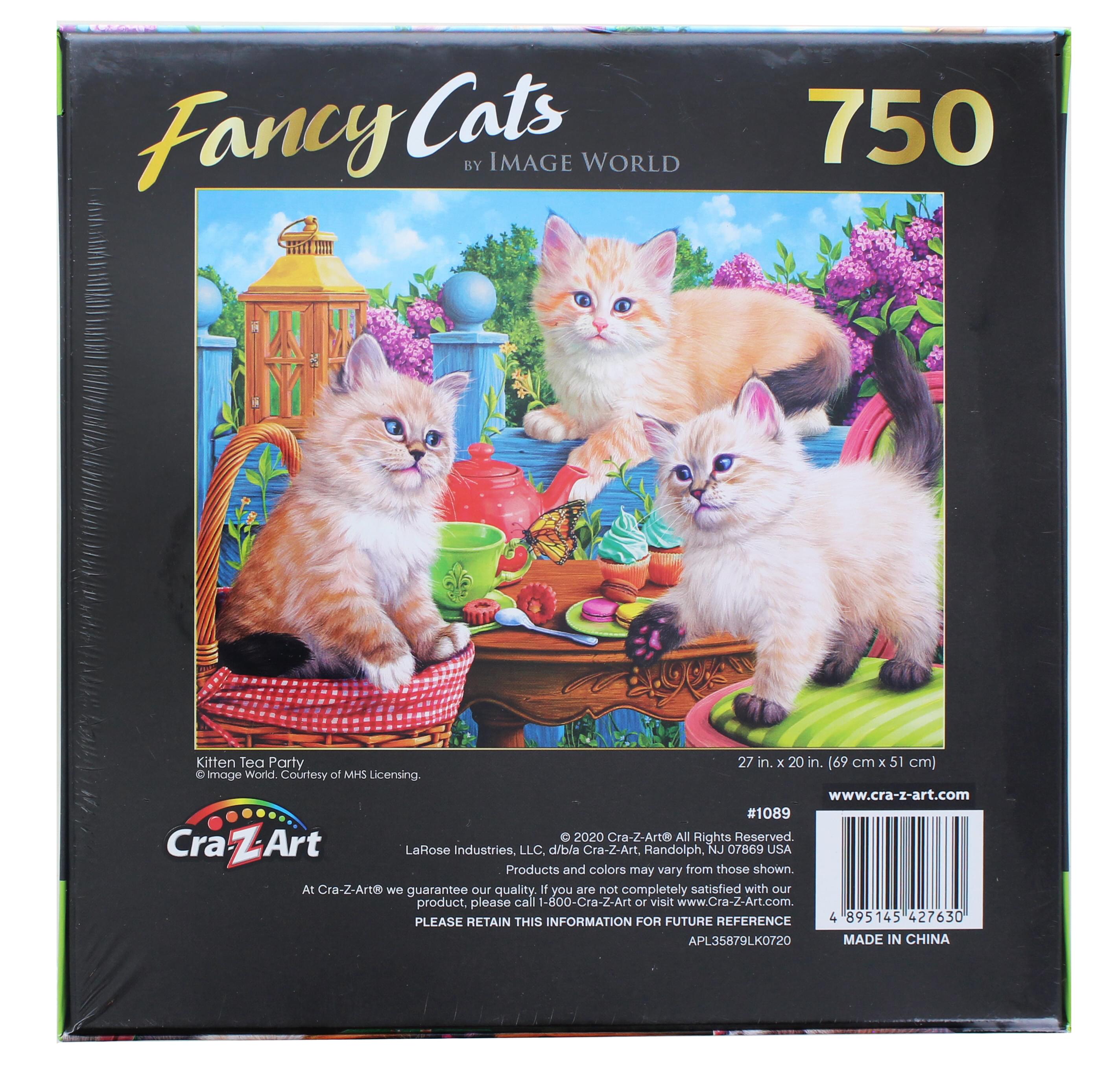 Fancy Cats Kitten Tea Party 750 Piece Jigsaw Puzzle