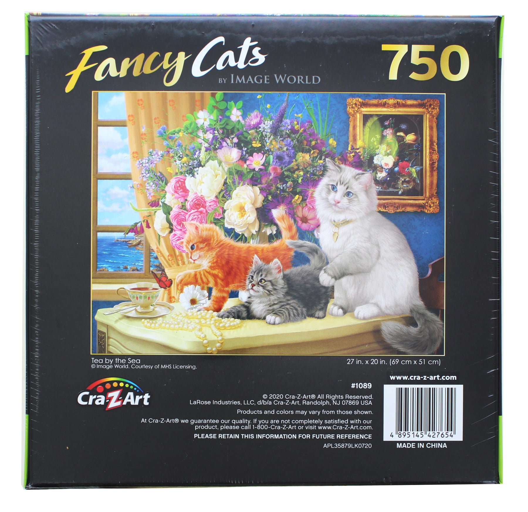 Fancy Cats Tea By The Sea 750 Piece Jigsaw Puzzle