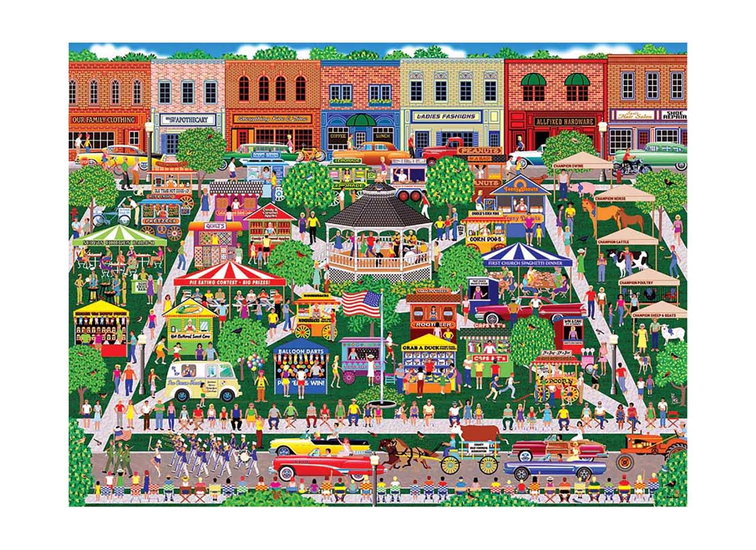 Small Town Big Summer Fair 300 Piece Jigsaw Puzzle