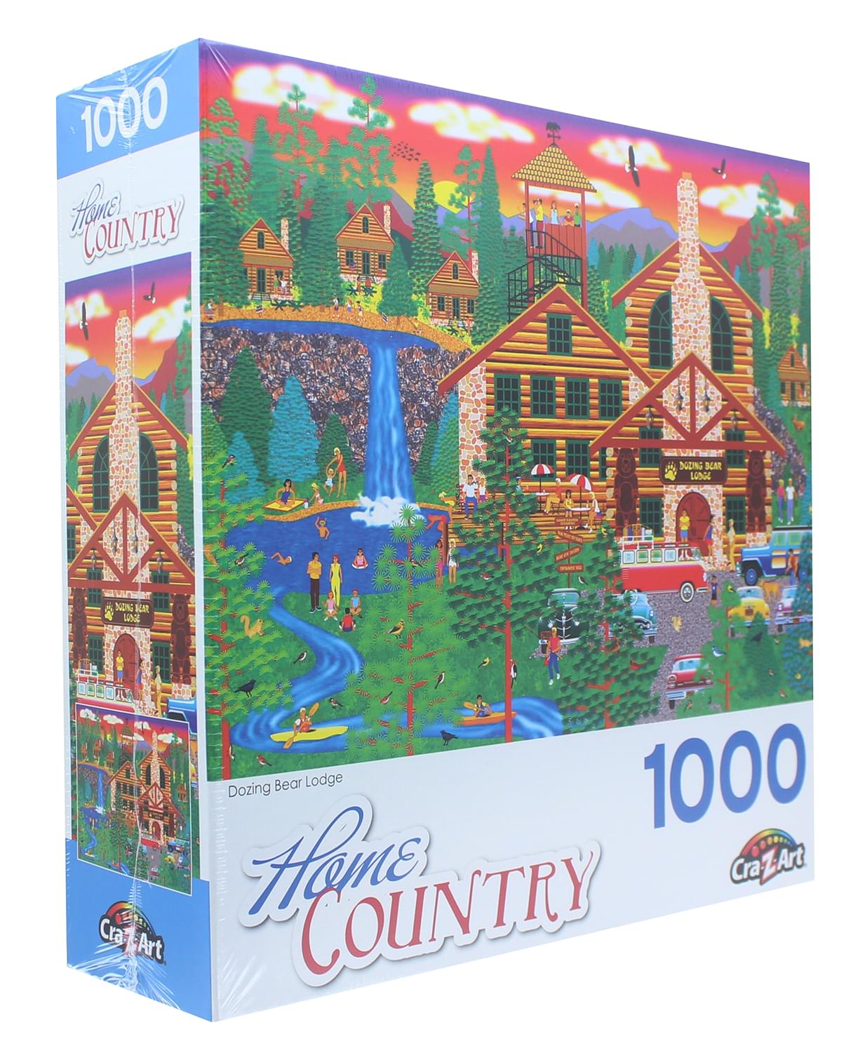 Dozing Bear Lodge 1000 Piece Jigsaw Puzzle