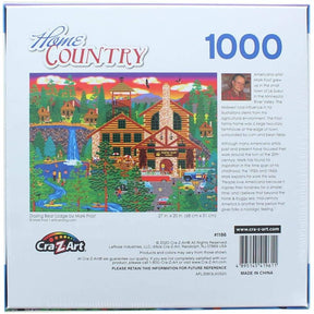 Dozing Bear Lodge 1000 Piece Jigsaw Puzzle