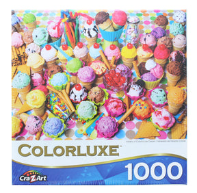 Variety Of Colorful Ice Cream 1000 Piece Jigsaw Puzzle
