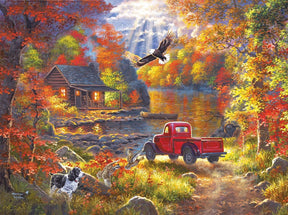 Lake Cottage By Abraham Hunter 1000 Piece Jigsaw Puzzle