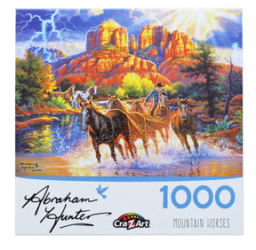 Mountain Horses by Abraham Hunter 1000 Piece Jigsaw Puzzle