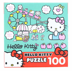 Hello Kitty 100 Piece Jigsaw Puzzle | Hello Kitty and Friends Theme Park Fun