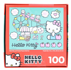 Hello Kitty 100 Piece Jigsaw Puzzle | Hello Kitty and Friends Theme Park Fun