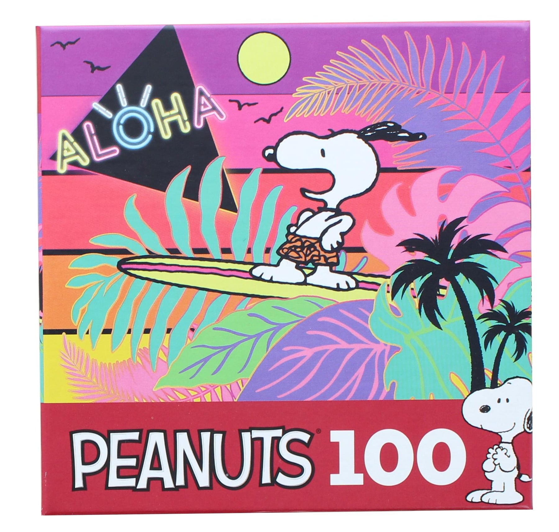 Peanuts 100 Piece Kids Jigsaw Puzzle | Snoopy Aloha