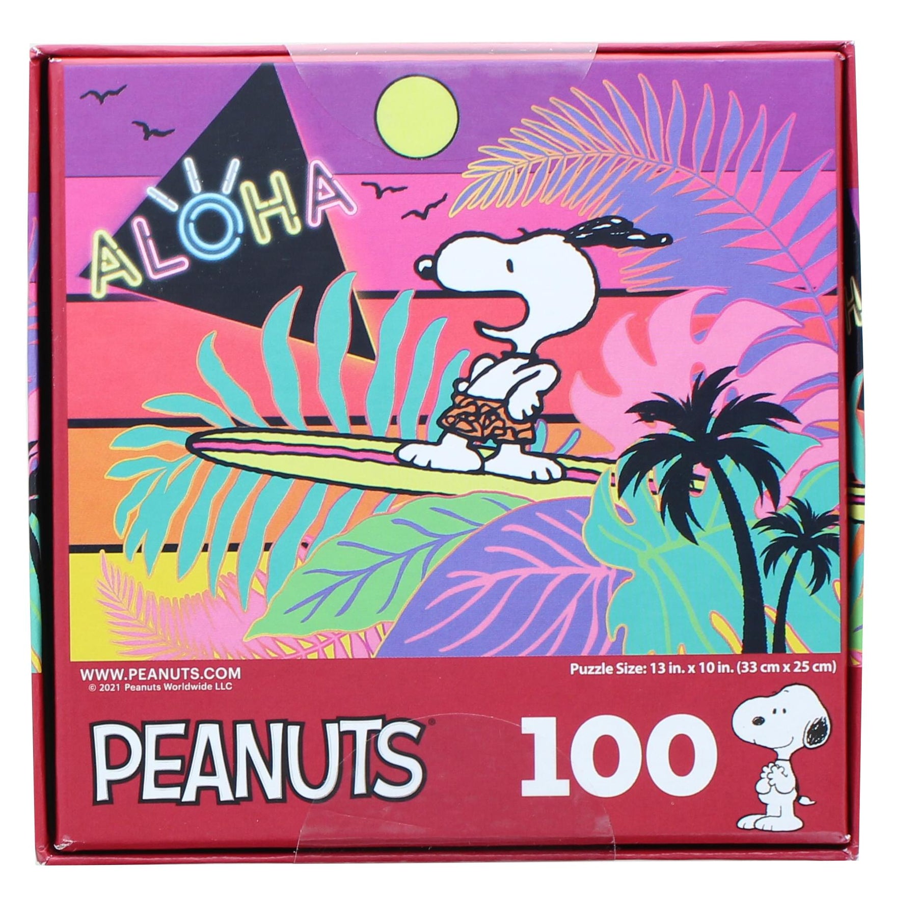 Peanuts 100 Piece Kids Jigsaw Puzzle | Snoopy Aloha