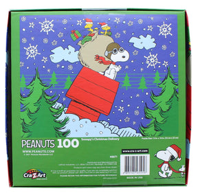 Peanuts 100 Piece Kids Jigsaw Puzzle | Snoopys Christmas Delivery