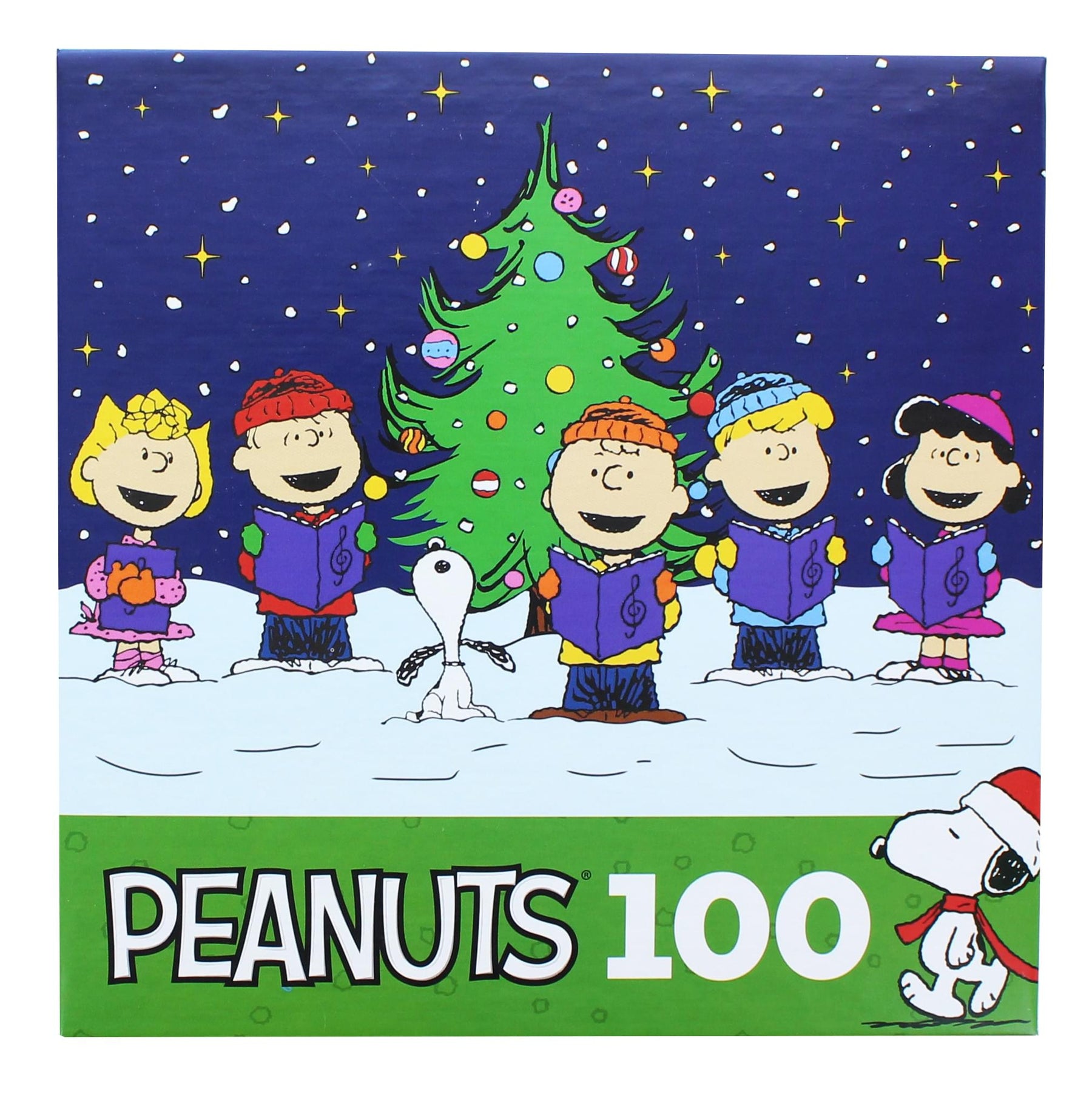 Peanuts 100 Piece Kids Jigsaw Puzzle | Christmas Caroling