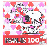 Peanuts Valentines Day 100 Piece Jigsaw Puzzle
