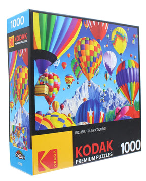 Balloons Over A Mountain 1000 Piece Jigsaw Puzzle