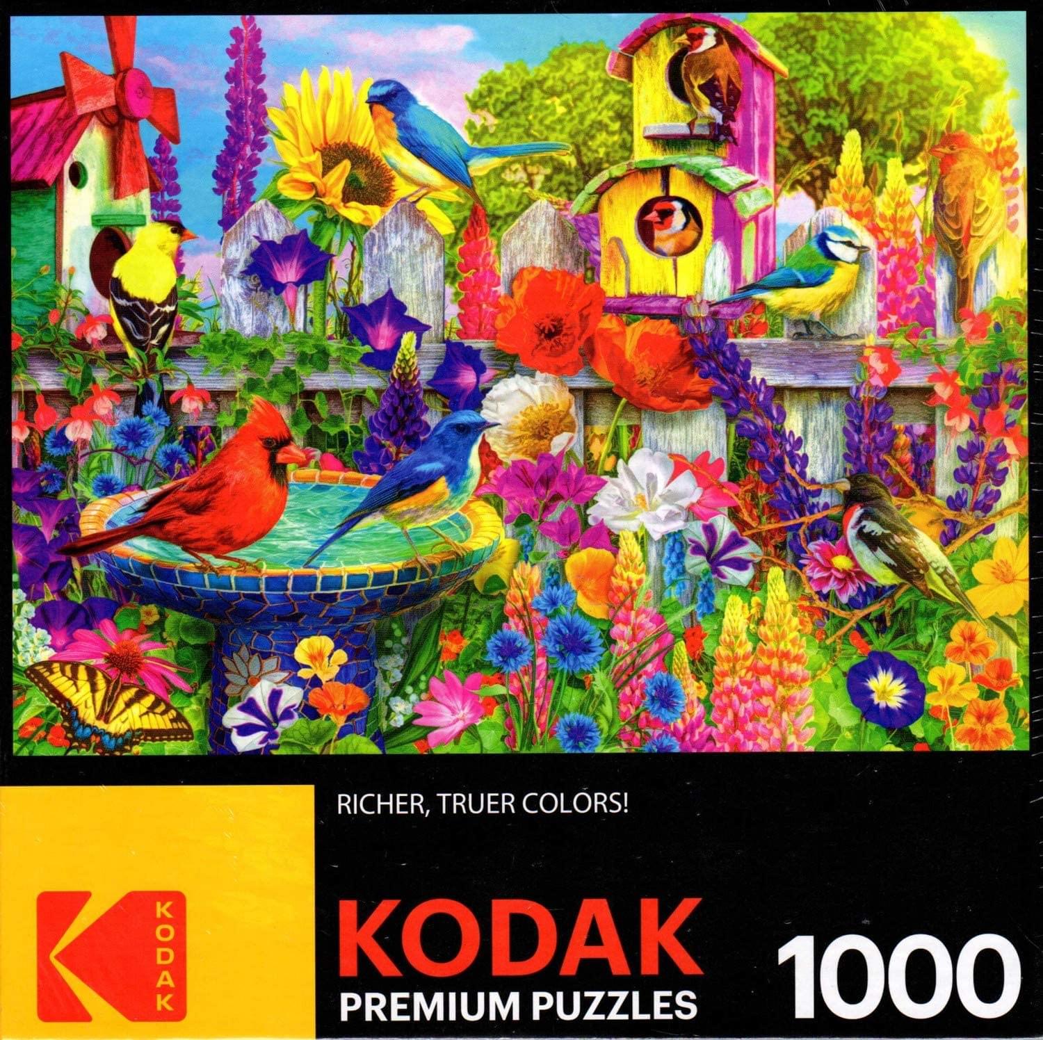 Bird Bath Garden 1000 Piece Kodak Premium Jigsaw Puzzle