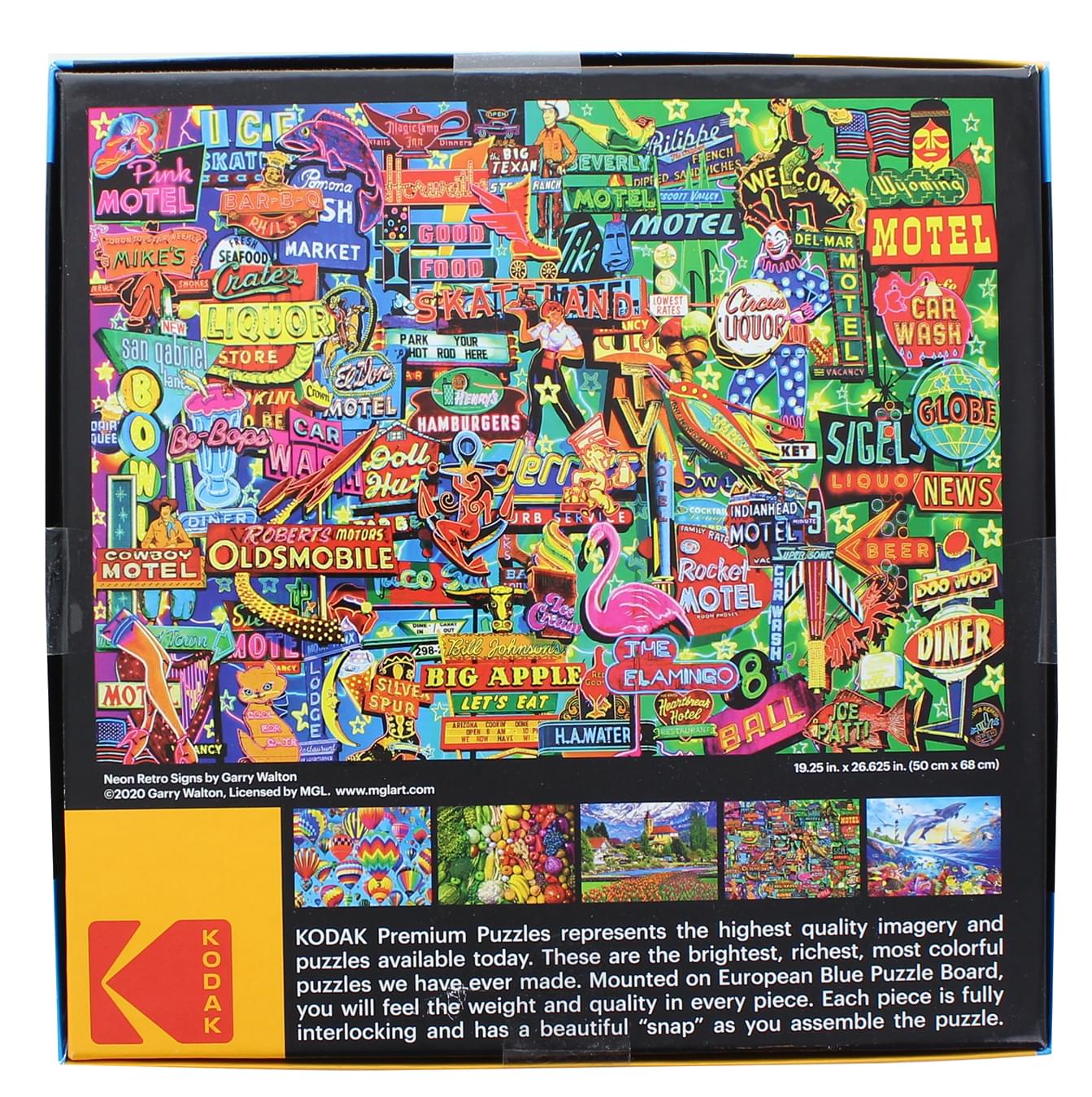 Neon Retro Signs 1000 Piece Kodak Premium Jigsaw Puzzle