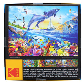 Playful Summer Dolphins 1000 Piece Kodak Premium Jigsaw Puzzle