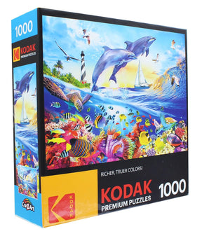 Playful Summer Dolphins 1000 Piece Kodak Premium Jigsaw Puzzle