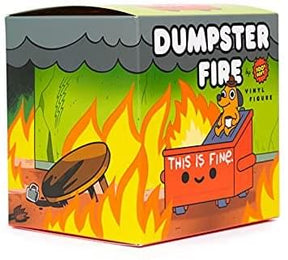 This is Fine Dumpster Fire 3.5 Inch Designer Vinyl Figure