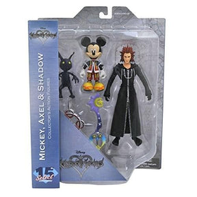 Kingdom Hearts Select Action Figure Set - Mickey, Axel & Shadow
