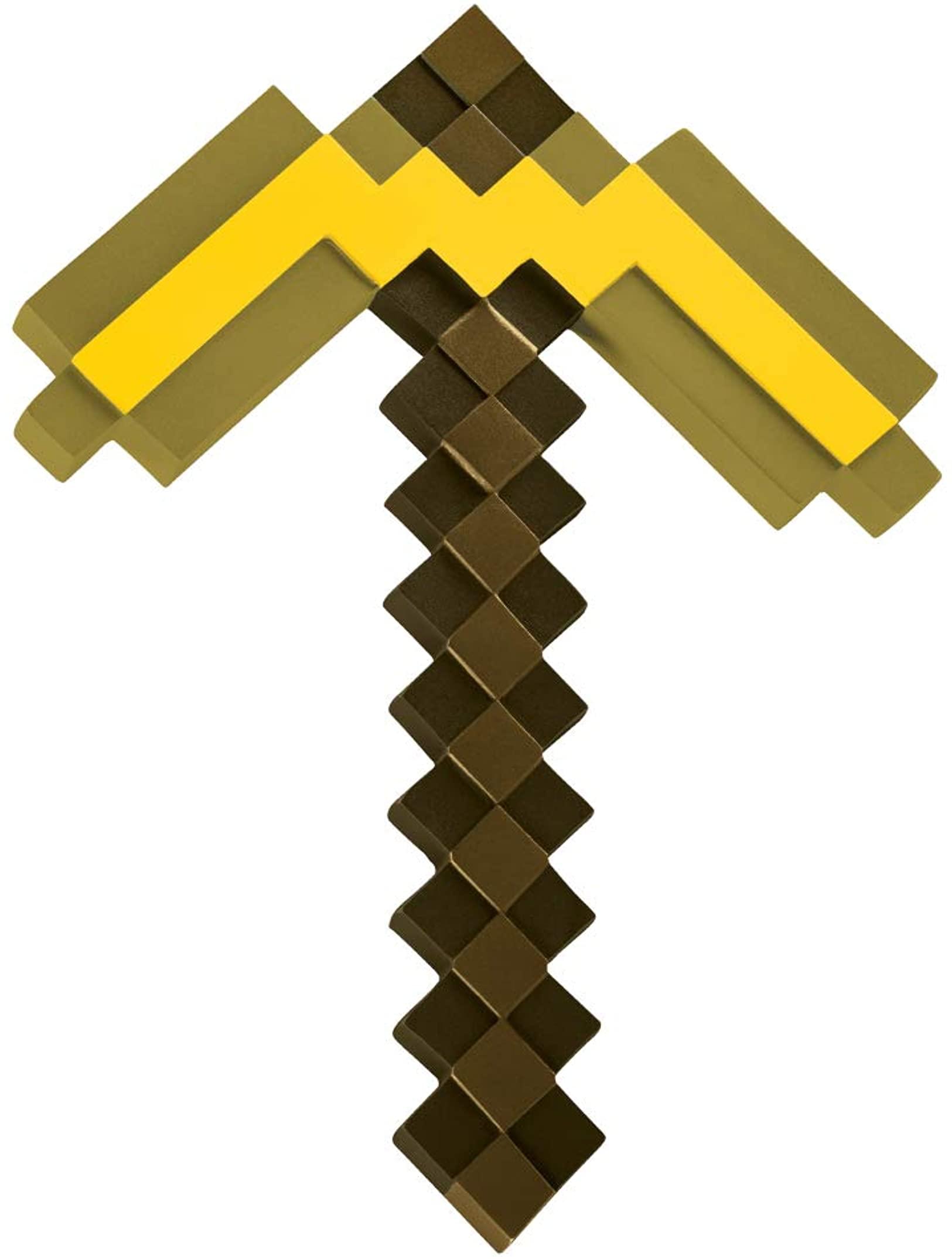 Minecraft Gold Pickaxe Child Costume Prop