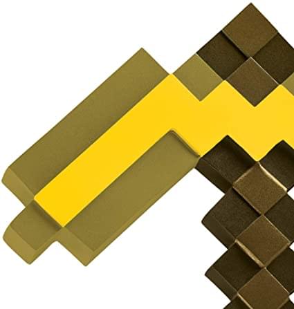 Minecraft Gold Pickaxe Child Costume Prop