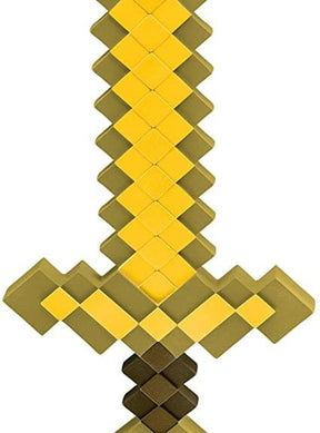Minecraft Gold Sword Child Costume Prop