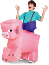 Minecraft Pig Ride-On Child Inflatable Costume | One Size