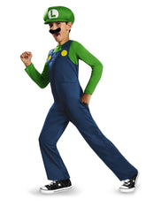 Nintendo Super Mario Bros Luigi Classic Child Costume