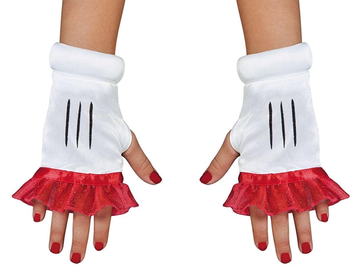 Red Minnie Adult Costume Glovettes