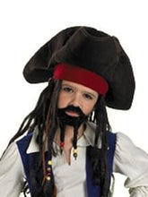 Pirates Of The Caribbean Deluxe Hat, Moustache, & Goatee - Child