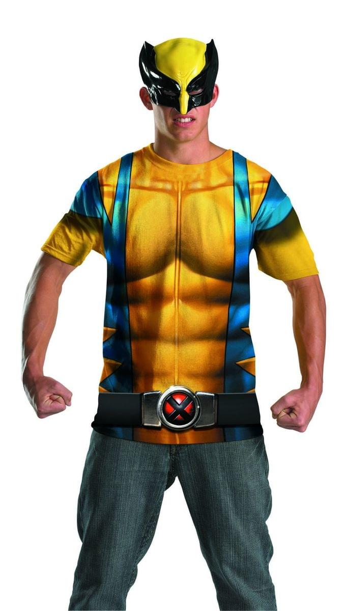 Marvel Wolverine T-Shirt & Mask Costume Kit Adult